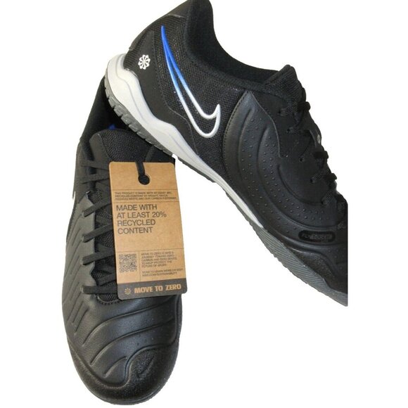 Nike Men's Legend 10 Academy IC Soccer Shoes Black Hyper Royal Blue Sizes NEW - Picture 5 of 5
